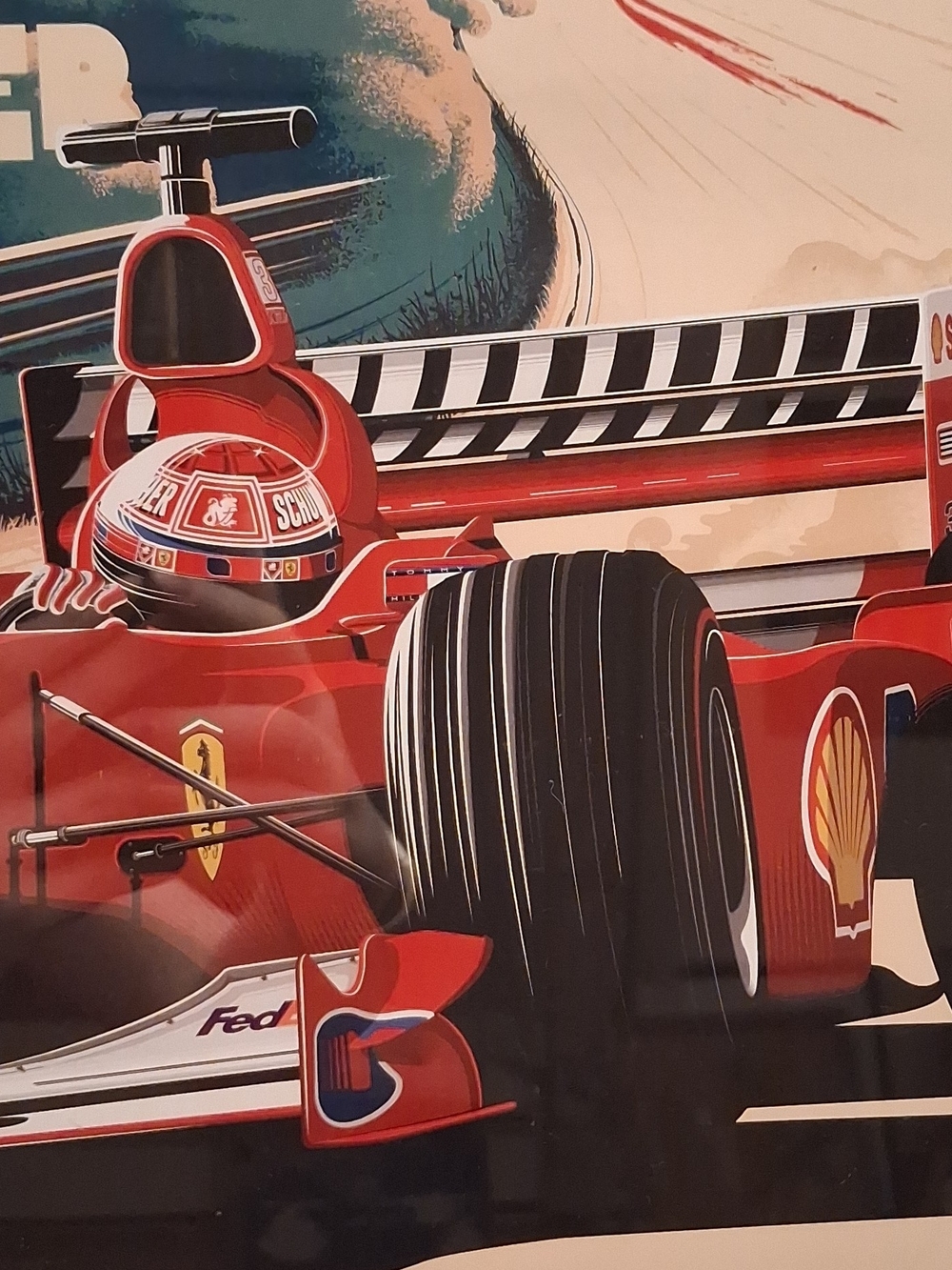Michael Schumacher Red Racing Poster Print - Picture 2 of 12